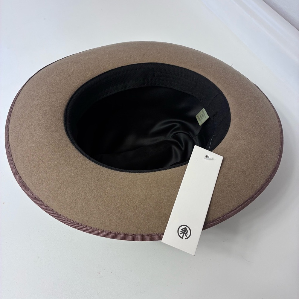 Open Road Felted Wool Brown Wide-Brim Hat NWT - Picture 4 of 7